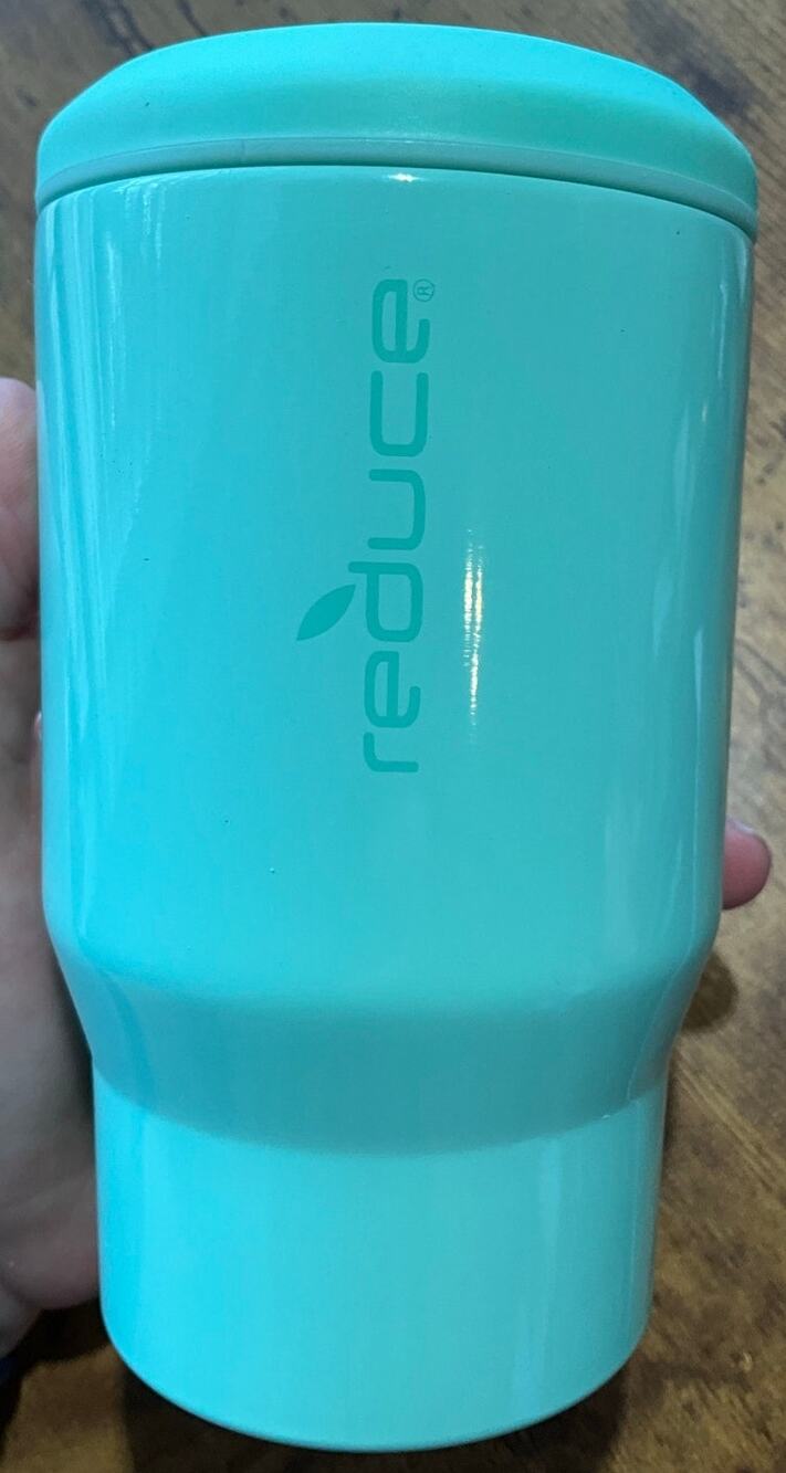 Reduce Vacuum Insulated Drink Cooler Can/Bottle Koozie 14oz Green and Green Trim